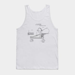 Self Binding Harvester Vintage Retro Patent Hand Drawing Funny Novelty Gift Tank Top